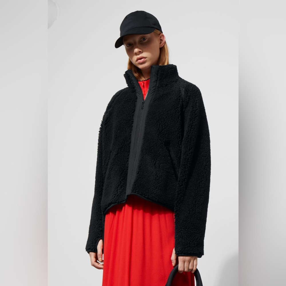 WEEKDAY black Odette pile jacket